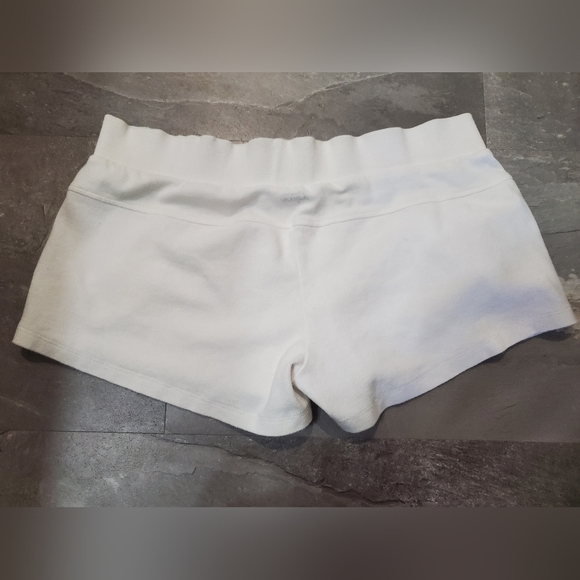 La Vie En Rose Aqua White Women's Mini Shorts. 2,5" Inseam. Size L. - Picture 2 of 9